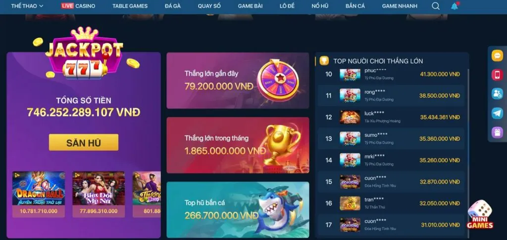 Bước 2 - Vào sảnh Bắn Cá Sun52